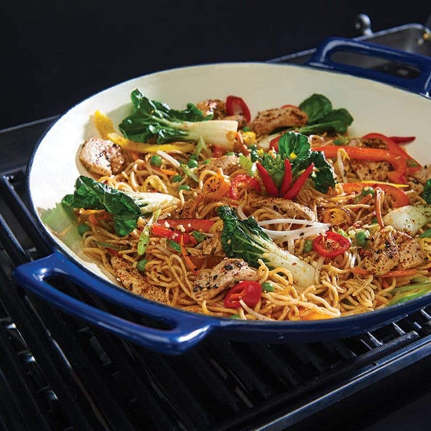Broil King 14" Porcelain Cast Iron Grilling Wok