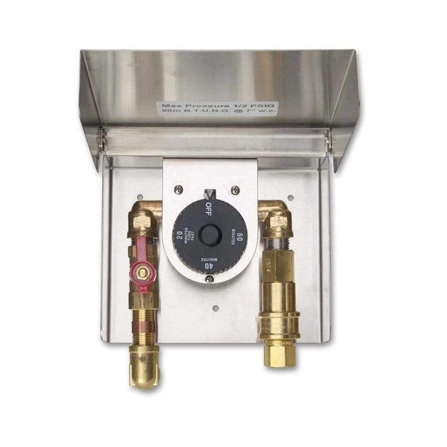 Fire Magic 5521-01T 8" Gas Connection Box With 1-Hour Timer and Quick