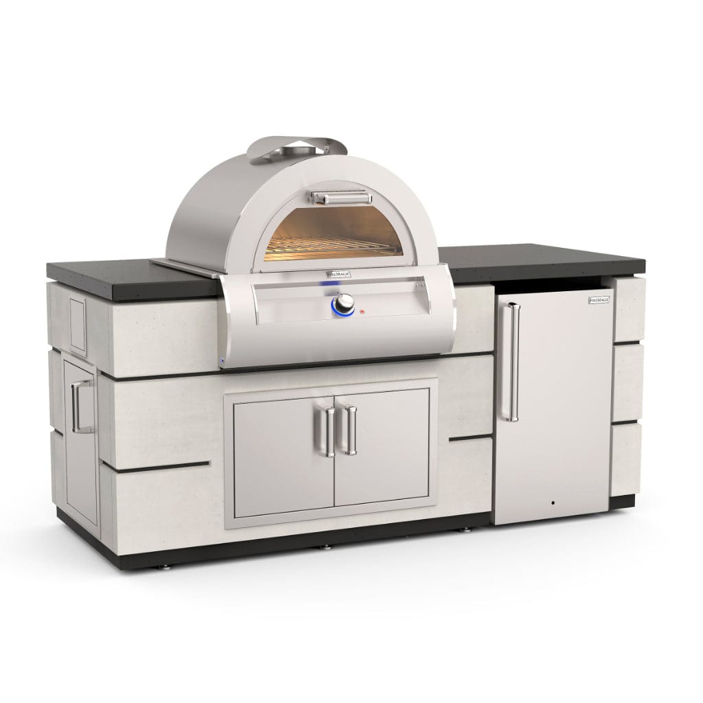 Fire Magic 77" Contemporary Pre-Fab Pizza Oven GFRC Island