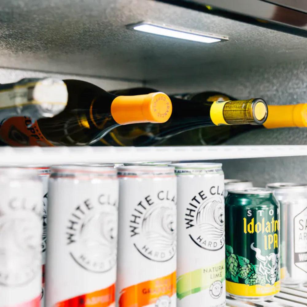 TrueFlame 15" Outdoor Rated Fridge with Stainless Steel Door