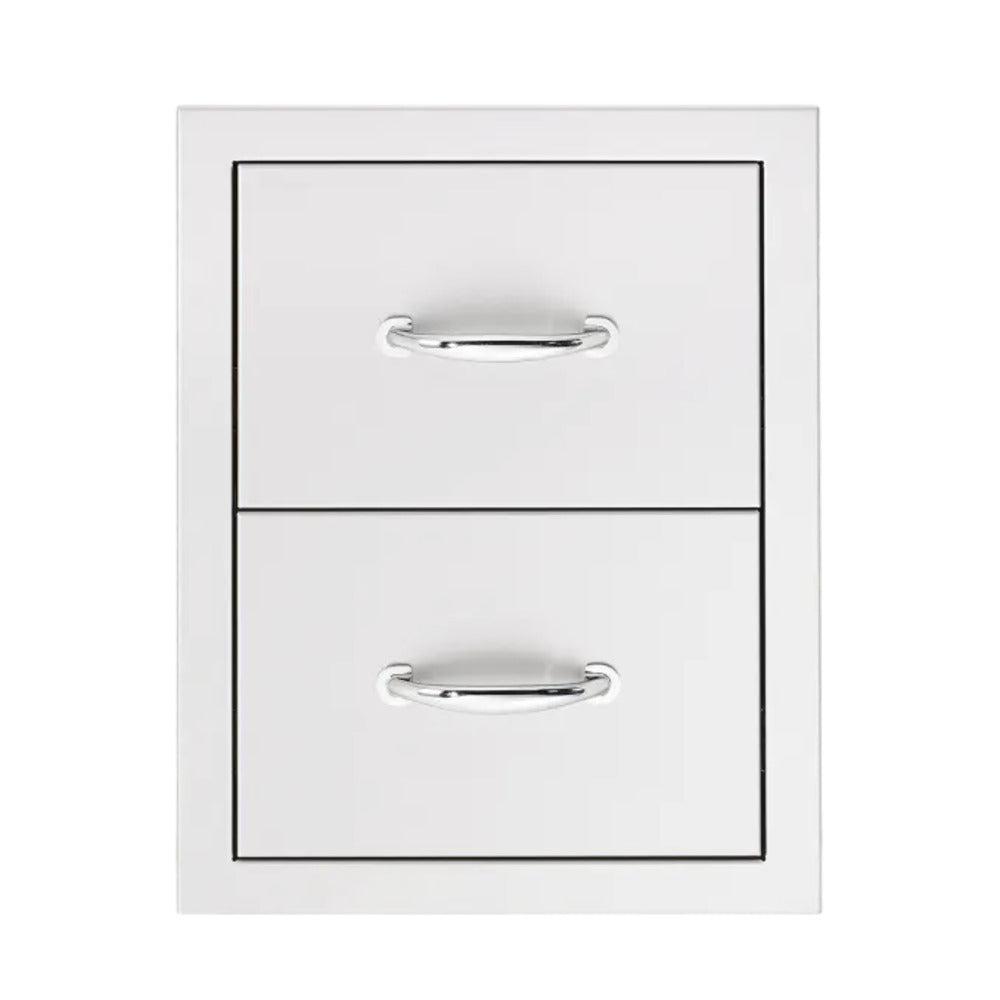 TrueFlame 17" Stainless Steel Double Drawer Masonry Frame Return