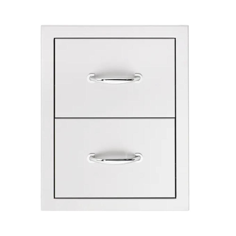 TrueFlame 17" Stainless Steel Double Vertical Drawer