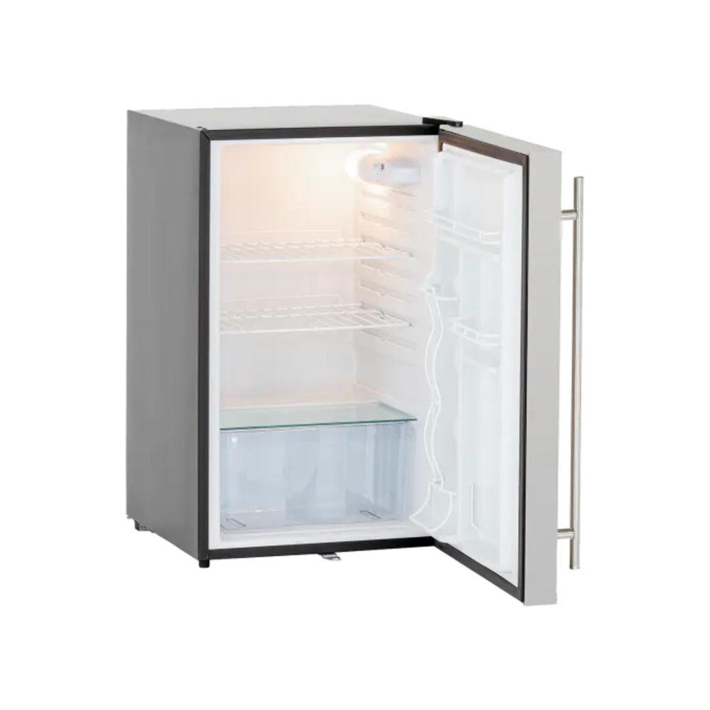 TrueFlame 21" 4.2c Deluxe Compact Fridge - Open from Left