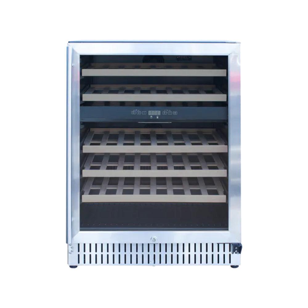 TrueFlame 24" Outdoor Rated Double Zone Wine Cooler