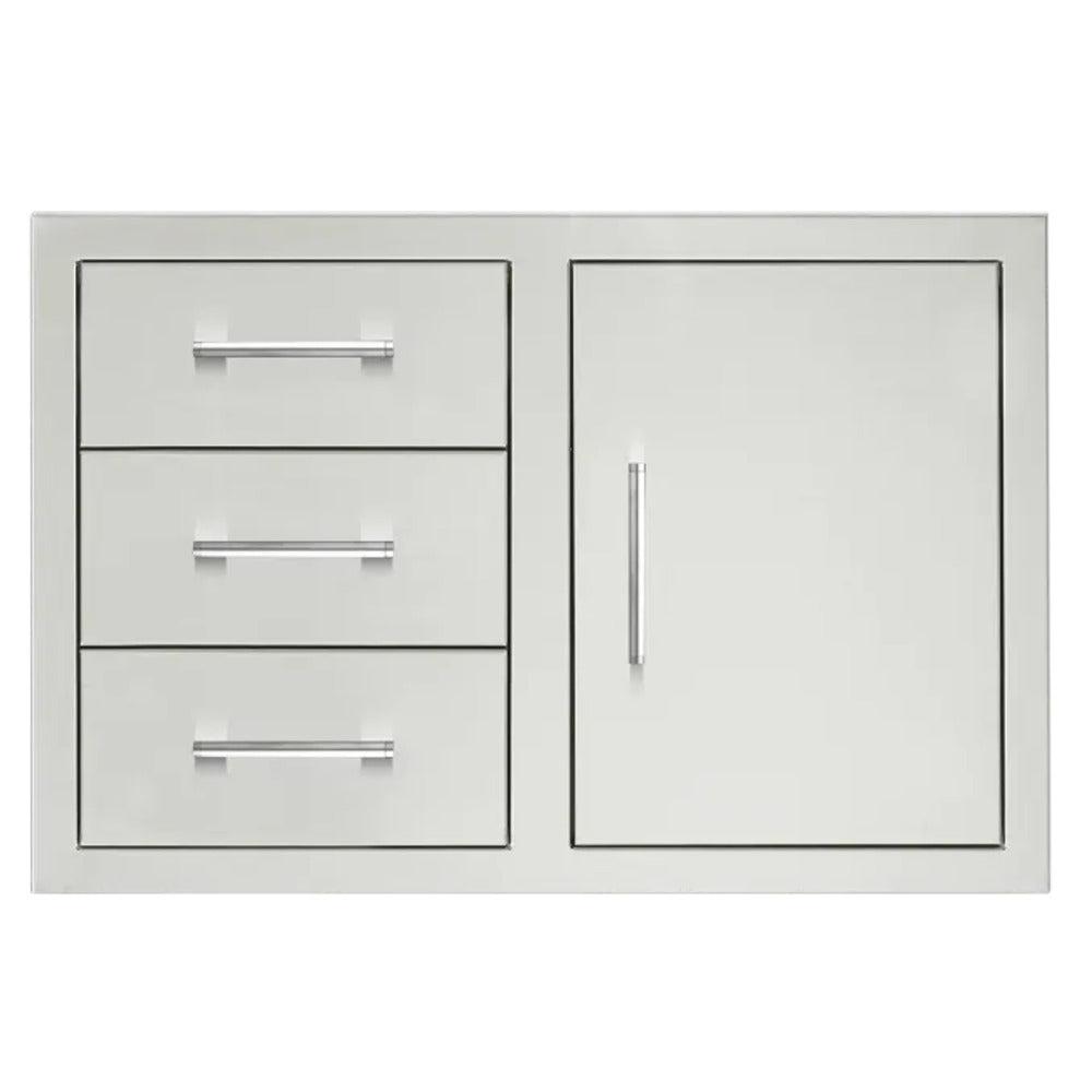 TrueFlame 32" Stainless Steel 2-Drawer and Access Door Combo