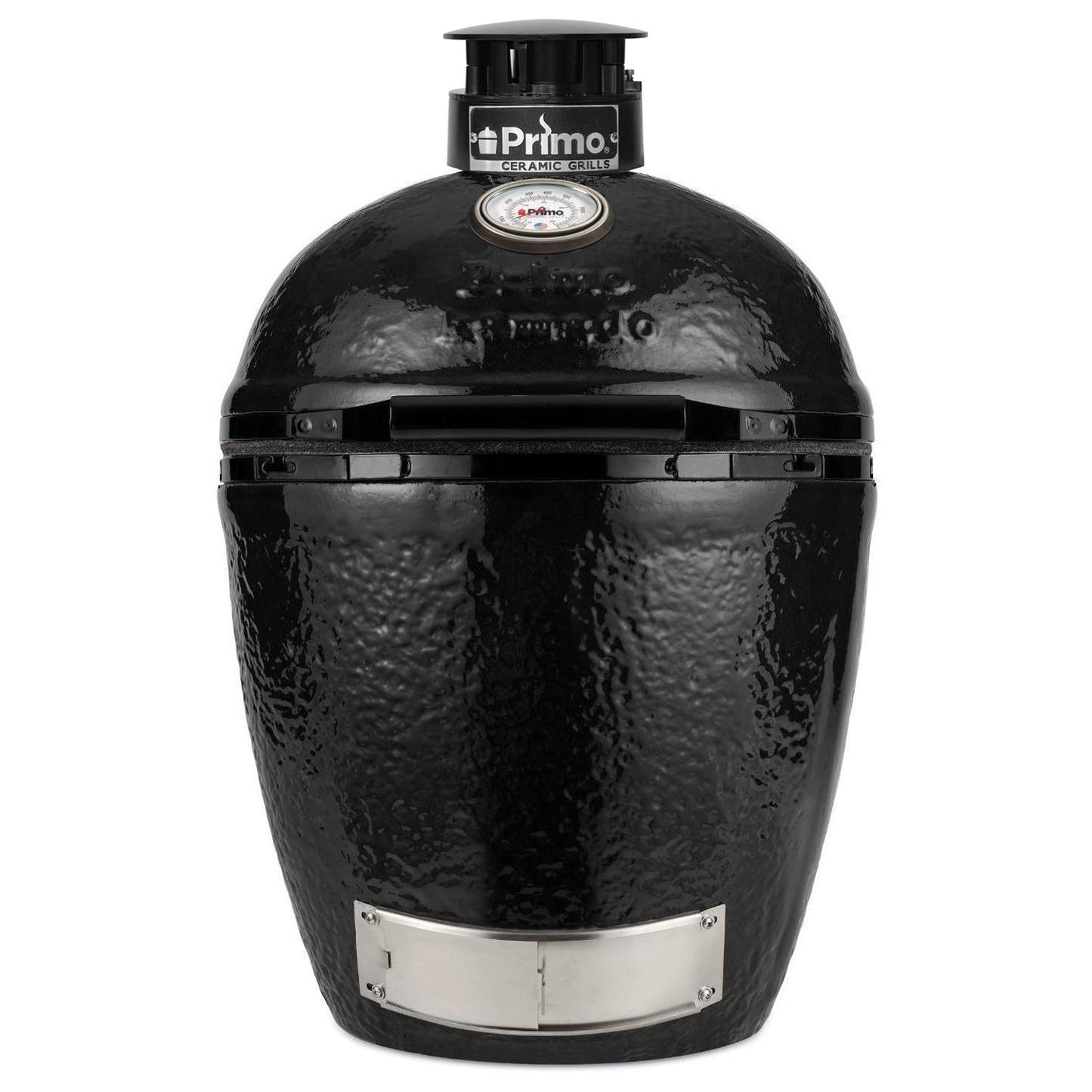 Primo Round Ceramic Charcoal Grill All-In-One | Stand, Shelves &