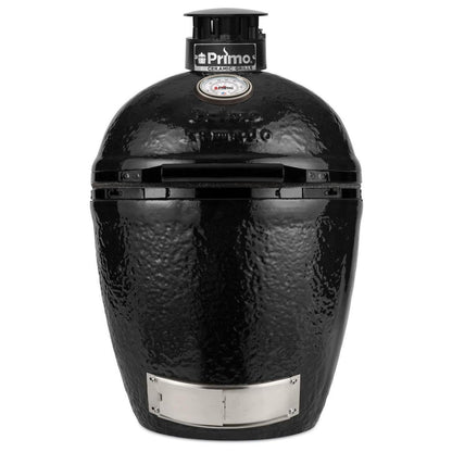Primo Round Ceramic Charcoal Grill All-In-One | Stand, Shelves &