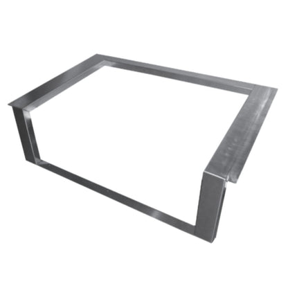 American Outdoor Grill 75" Café Blanco Base Pre-Fab GFRC Island with Refrigerator Cut-out