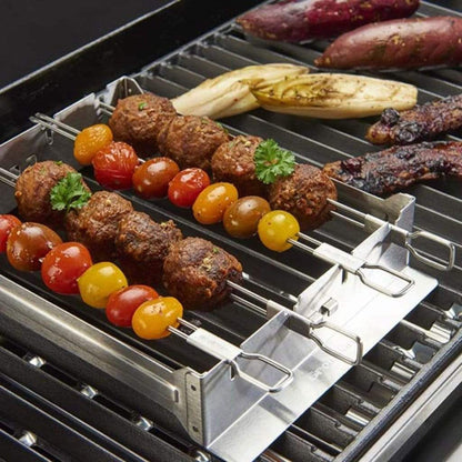 Broil King 12" Stainless Steel Narrow Kebab Rack Set