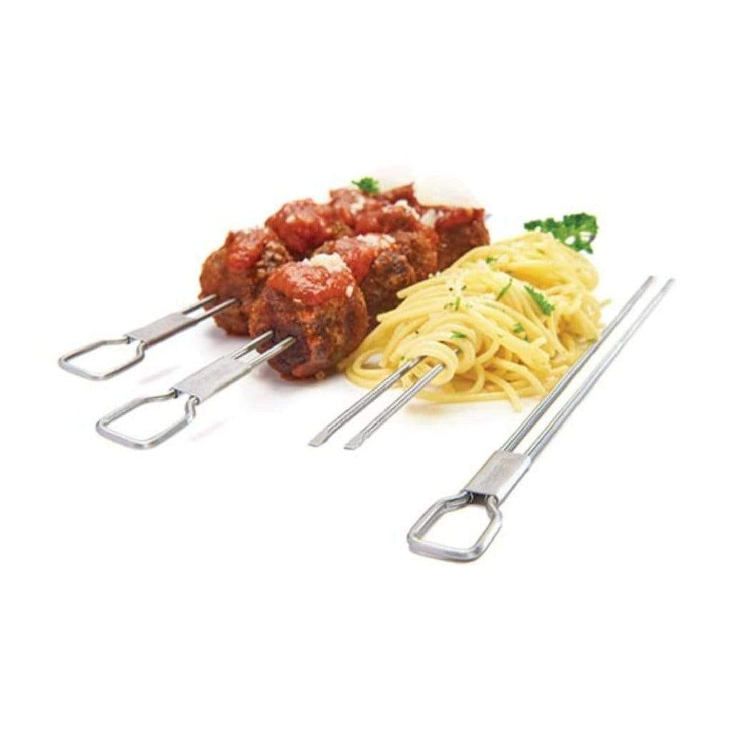Broil King 4-Piece Stainless Steel Dual Prong Skewer Set