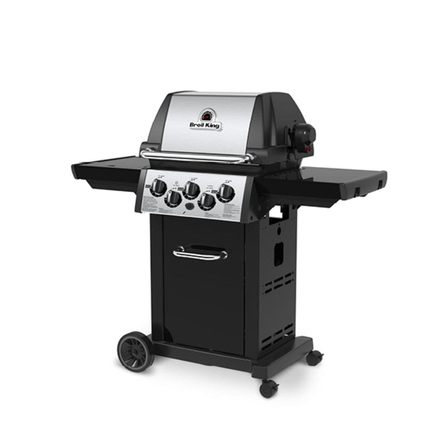 Broil King 51" 3-Burner Black Monarch 390 Gas Grill w/ Side Burner &