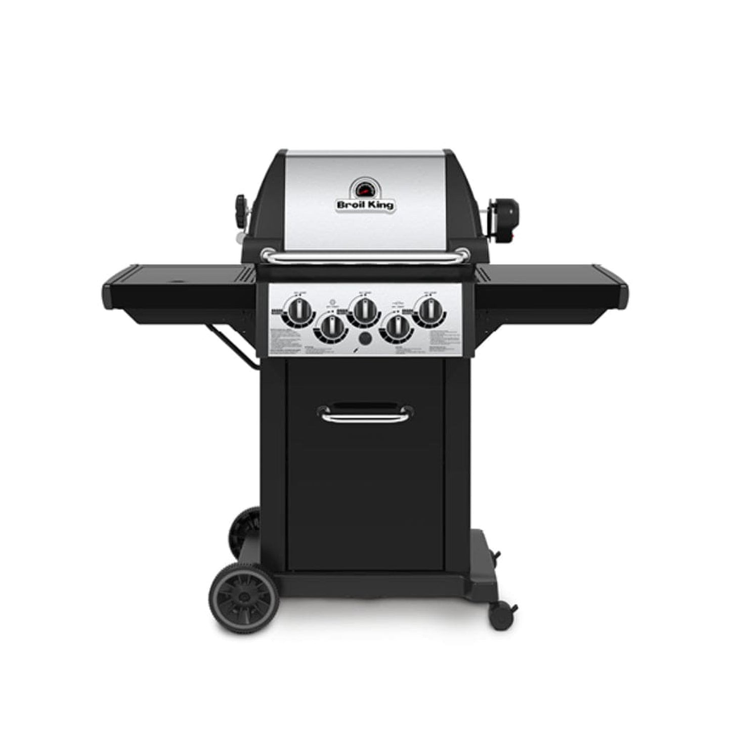 Broil King 51" 3-Burner Black Monarch 390 Gas Grill w/ Side Burner &