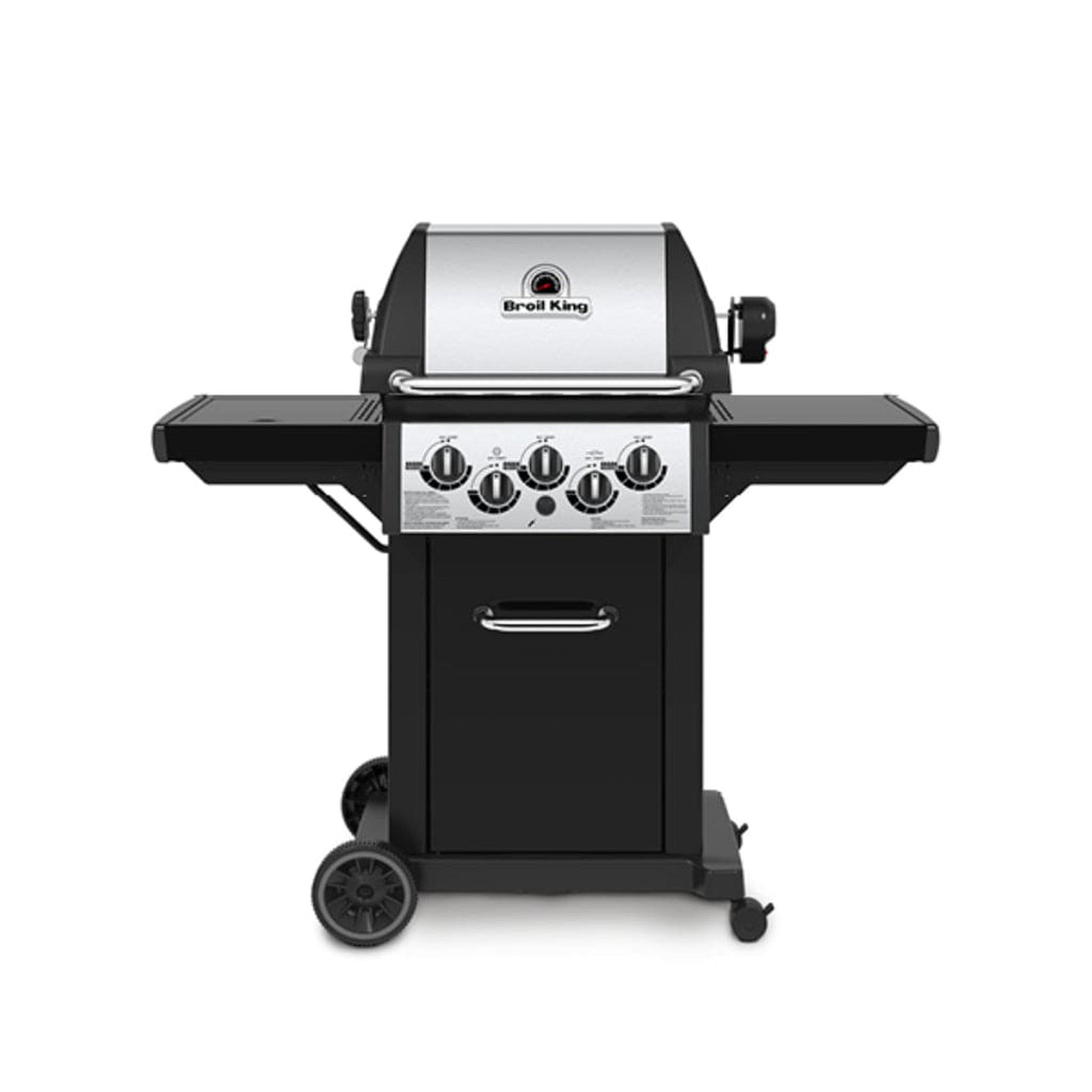 Broil King 51" 3-Burner Black Monarch 390 Gas Grill w/ Side Burner &