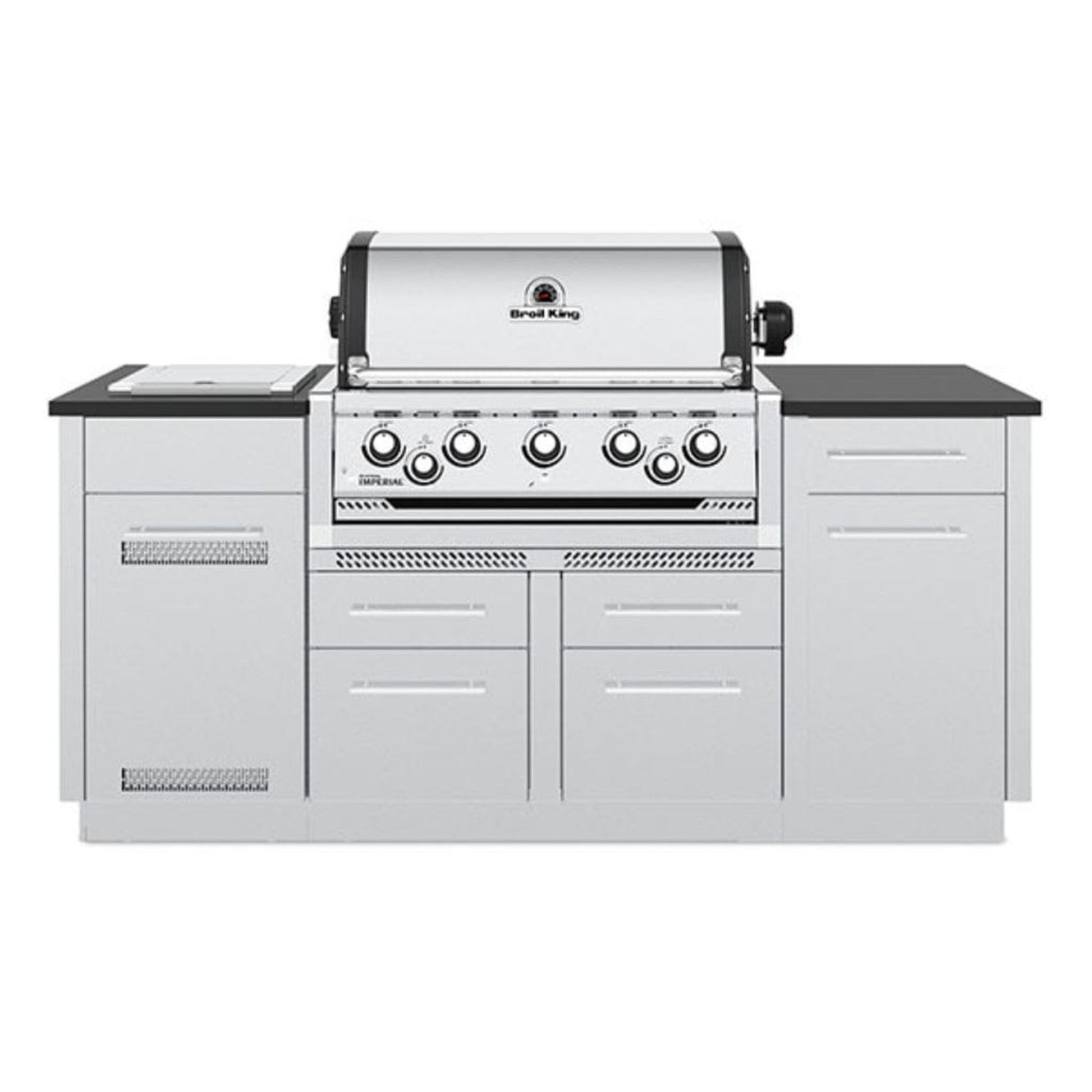 Broil King 79" 5-Burner Imperial S 590i Gas Grill Center w/ Side