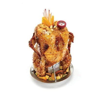 Broil King 8" Stainless Steel Chicken Roaster w/ Thermometer