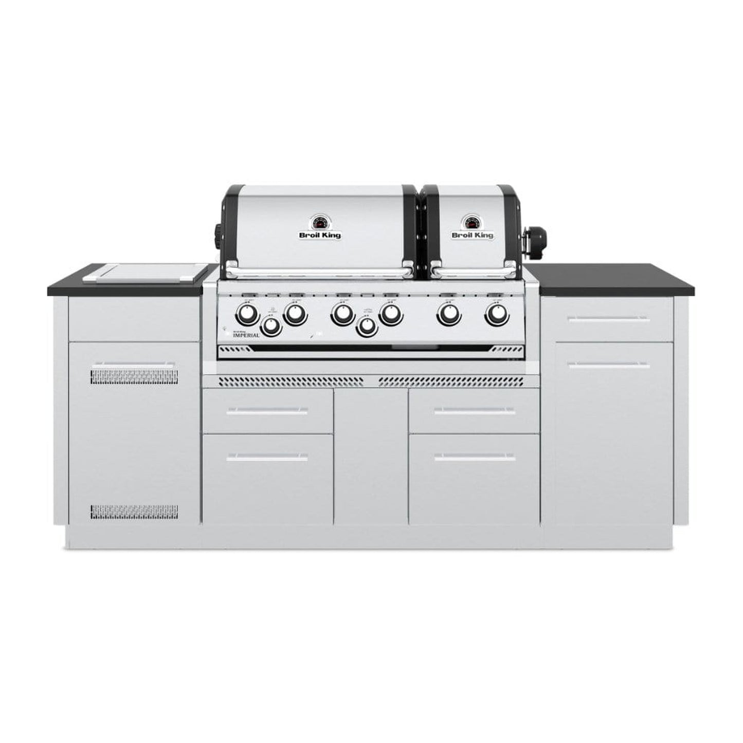 Broil King 86" 6-Burner Imperial S 690i Gas Grill Center w/ Side