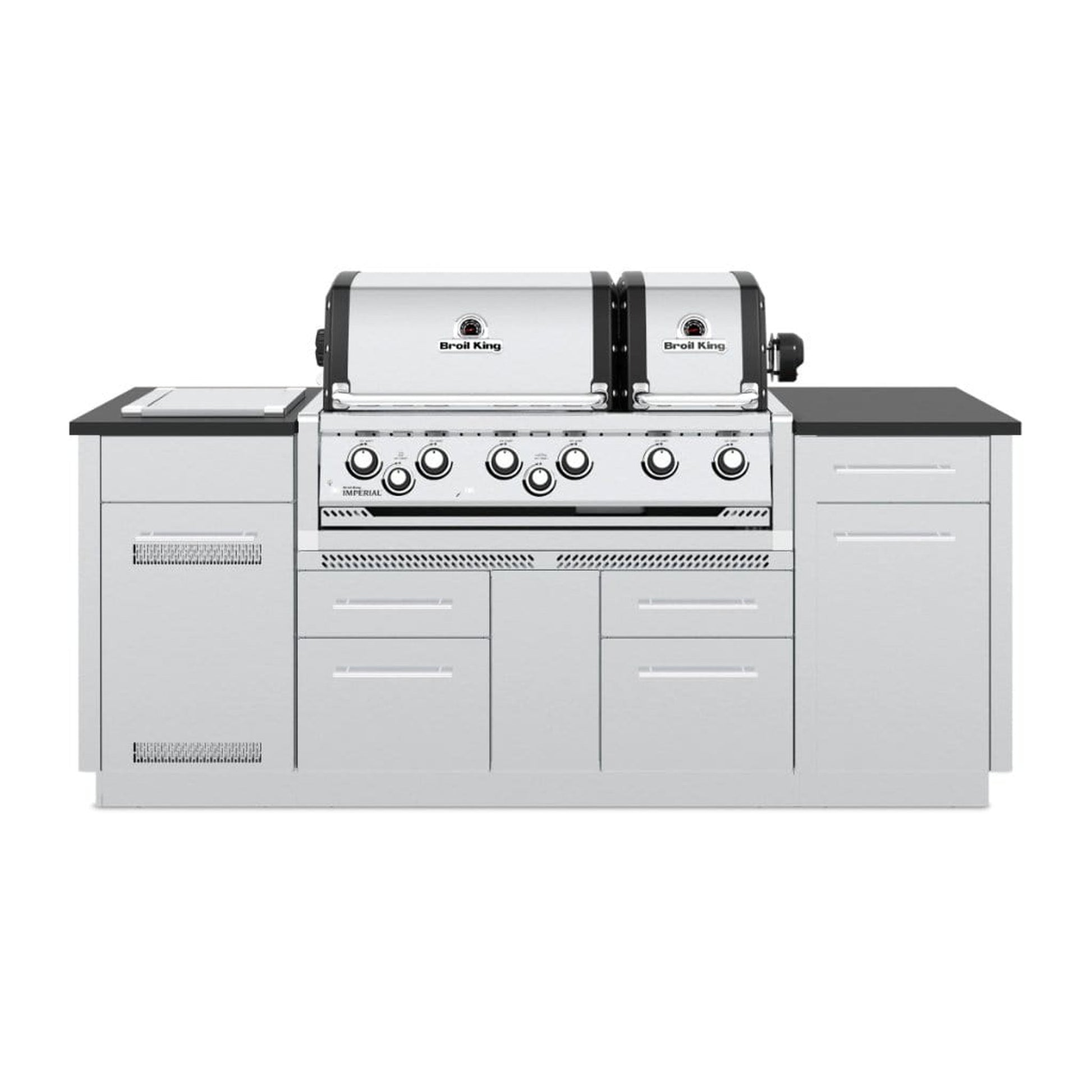 Broil King 86" 6-Burner Imperial S 690i Gas Grill Center w/ Side