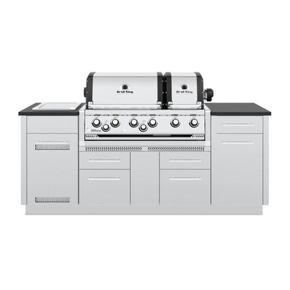 Broil King 86" 6-Burner Imperial S 690i Gas Grill Center w/ Side