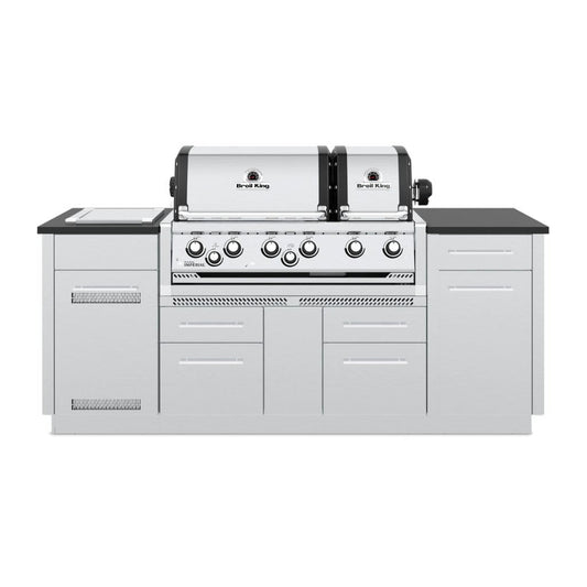 Broil King 86" 6-Burner Imperial S 690i Gas Grill Center w/ Side