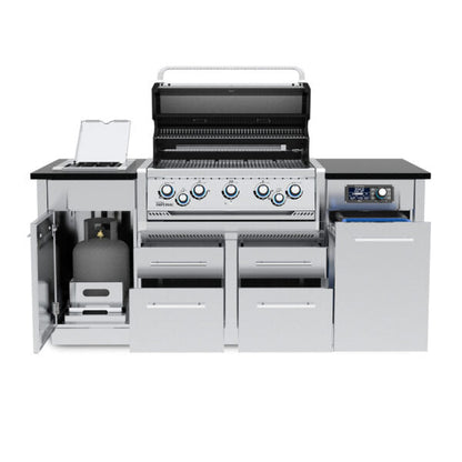 Broil King Imperial QS 590i Propane Gas Grill Island With iQue