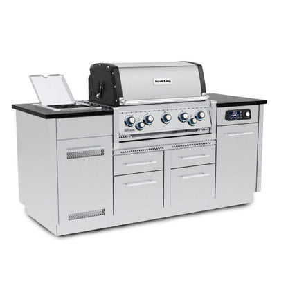 Broil King Imperial QS 590i Natural Gas Grill Island With iQue