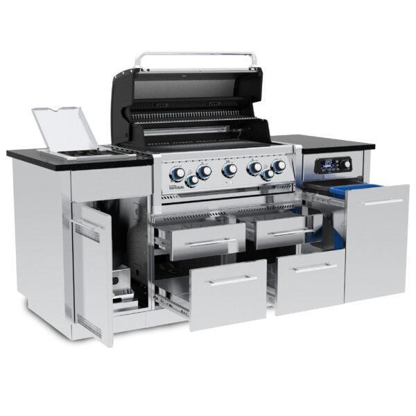 Broil King Imperial QS 590i Natural Gas Grill Island With iQue