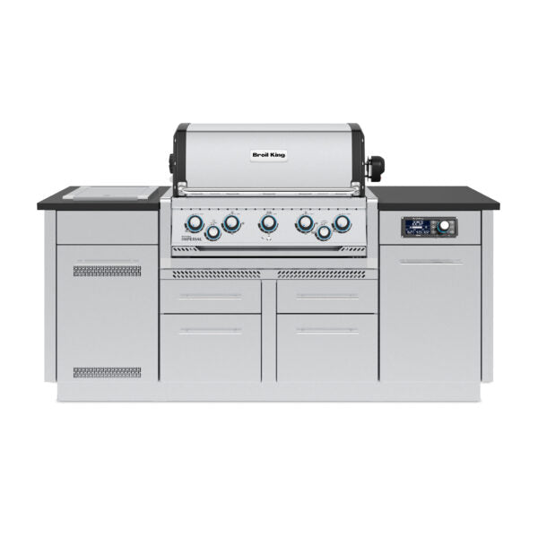 Broil King Imperial QS 590i Natural Gas Grill Island With iQue