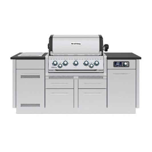Broil King Imperial QS 590i Natural Gas Grill Island With iQue