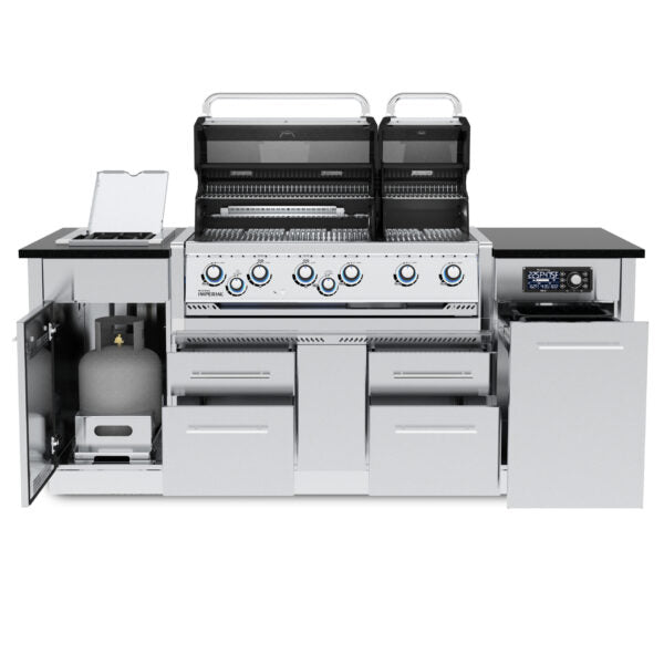 Broil King Imperial QS 690i Natural Gas Grill Island With iQue