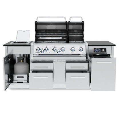 Broil King Imperial QS 690i Propane Gas Grill Island With iQue
