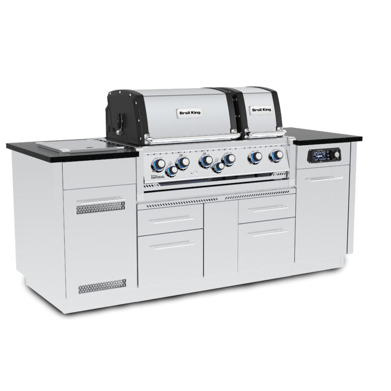 Broil King Imperial QS 690i Natural Gas Grill Island With iQue