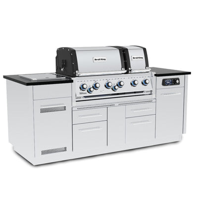 Broil King Imperial QS 690i Propane Gas Grill Island With iQue