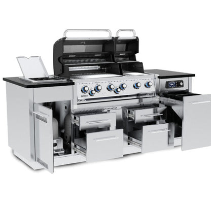 Broil King Imperial QS 690i Propane Gas Grill Island With iQue