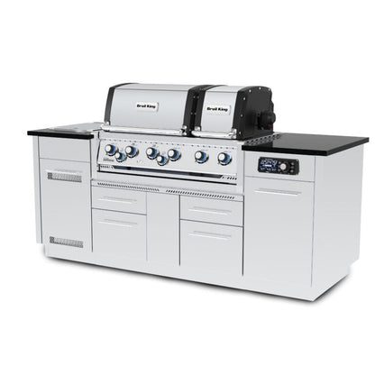 Broil King Imperial QS 690i Natural Gas Grill Island With iQue