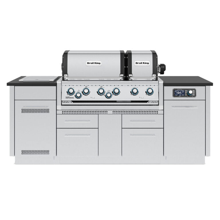 Broil King Imperial QS 690i Propane Gas Grill Island With iQue