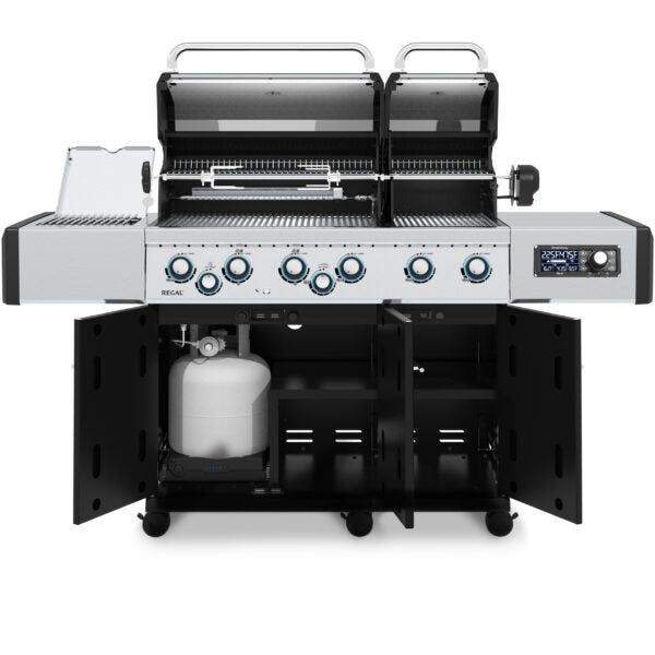 Broil King Regal Q 690 Pro IR 70" Black Natural Gas Grill With iQue