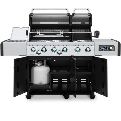 Broil King Regal Q 690 Pro IR 70" Black Propane Gas Grill With iQue
