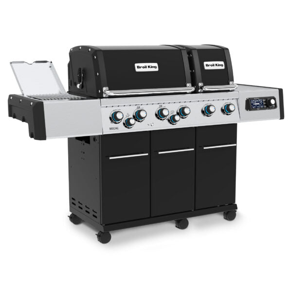 Broil King Regal Q 690 Pro IR 70" Black Propane Gas Grill With iQue
