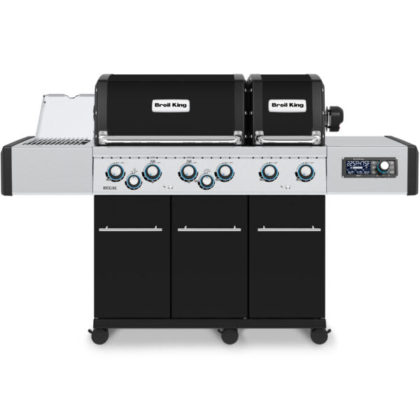Broil King Regal Q 690 Pro IR 70" Black Natural Gas Grill With iQue