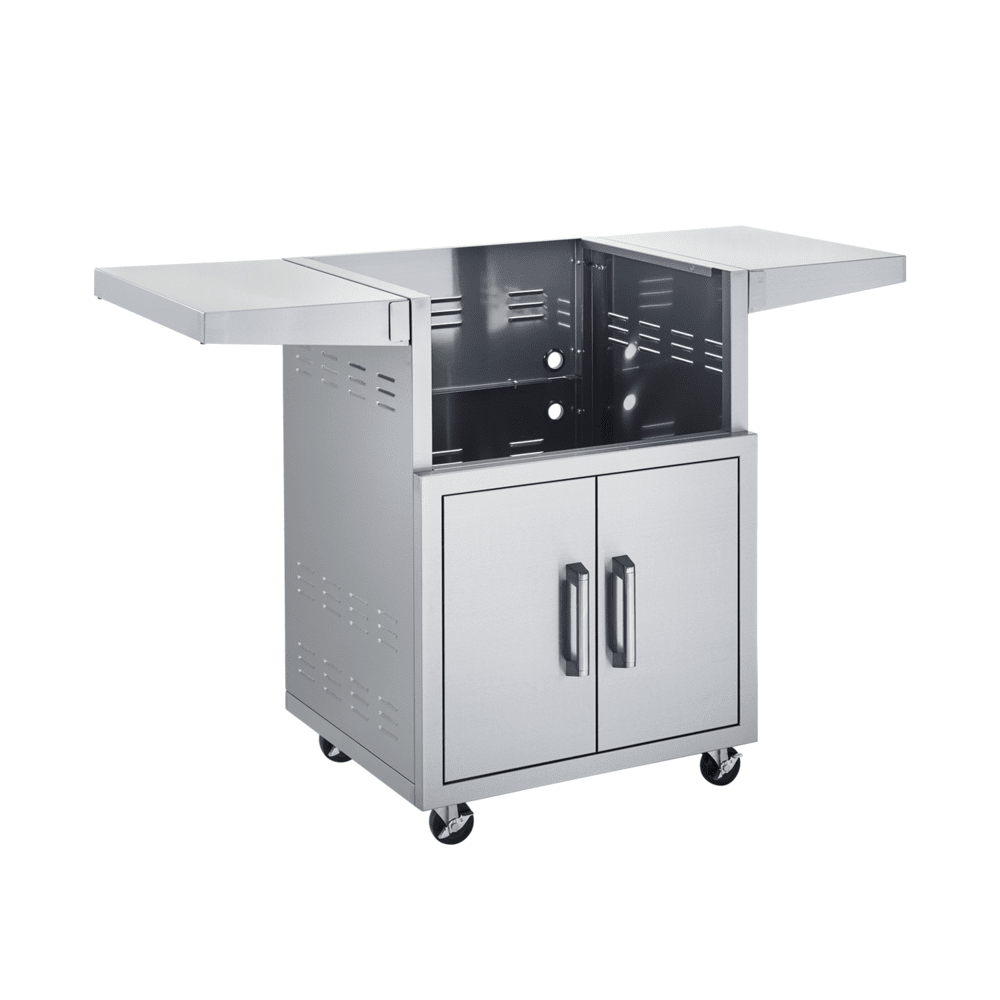 Broilmaster 25" Stainless Steel Cart with 2 Doors and 2 Fold-Down