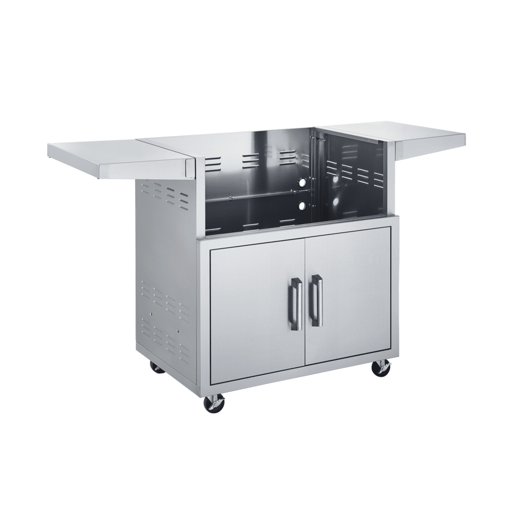 Broilmaster 34" Stainless Steel Cart with 2 Doors and 2 Fold-Down