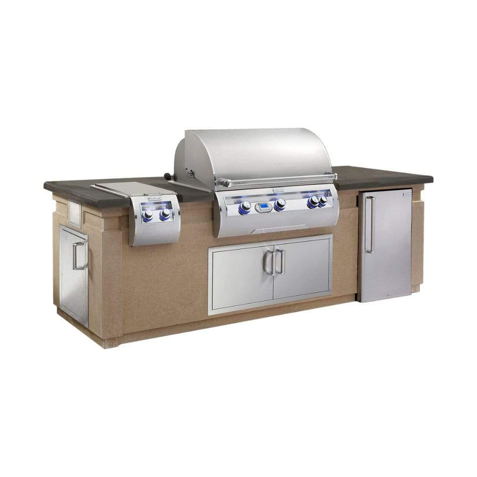 Fire Magic 108" Café Blanco Base Pre-Fab GFRC Island w/ Polished