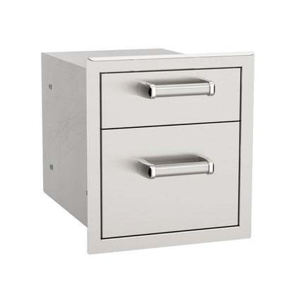 Fire Magic 14" 53802SC Premium Flush Double Access Drawer w/ Soft