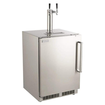 Fire Magic 24" 3594-DR/L Outdoor Rated Dual Tap Kegerator