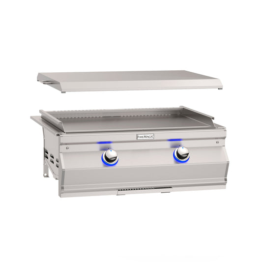 Fire Magic Aurora A660i 30" Built-In Propane Gas Griddle With Stainless Steel Cover
