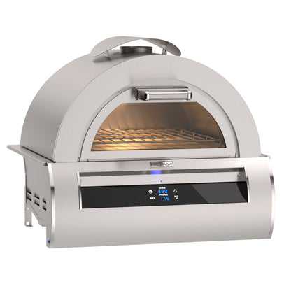 Fire Magic Echelon 5660 30" Black Glass Built-In Natural Gas Pizza