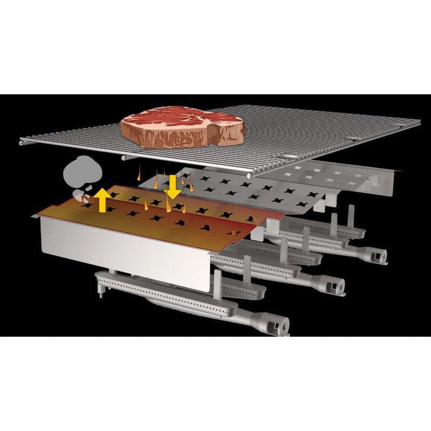 Fire Magic Echelon Diamond E1060i 48" 4-Burner Built-In Gas Grill With Analog Thermometer and Optional Magic View Window