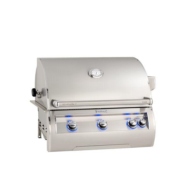 Fire Magic Echelon Diamond E660i 30" 3-Burner Built-In Natural Gas Grill With Analog Thermometer (Previous Model)