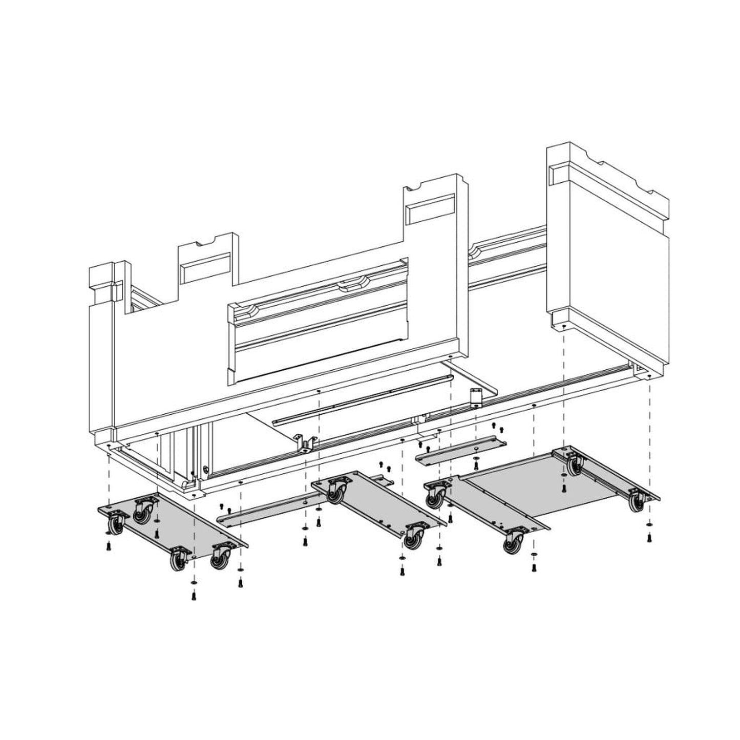 Fire Magic ID-WK-05 Wheel Kit for ID790 & IH790 Pre-Fab Grill Island