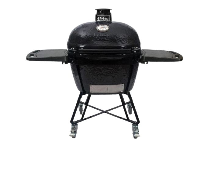 Primo Grills Oval XL Charcoal All-In-One (Heavy-Duty Stand, Side